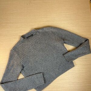 Brandy Melville Heather Gray Knit Pullover